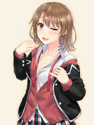 先輩ストーブ熱いですぅ～