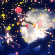 遊 覧 月 夜 Nuit éclairée par la lune voyant la vue