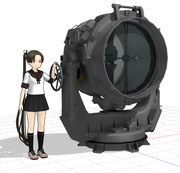 【モデル配布】96式110cm探照灯