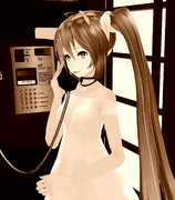 ミクさんと公衆電話