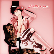 【MMDレコードCDジャケットアート選手権】Strike a pose