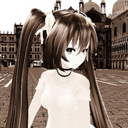 ミクさんとサンマルコ広場（スチル写真風）