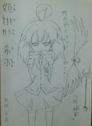 オリジナル漫画「Mind Blood」キャラ 生徒会長「姫緋形 希羽」