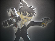 照らし切り絵（スプラ×トライガン）ニコラスDウルフウッド