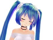 眠くて仕方が無いミクさん