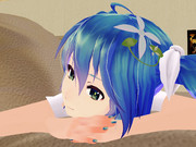 物思いにふけるミクさん。