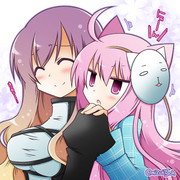 こころちゃんがニャンニャンしてる絵っていうので