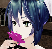 ミクさんと一輪の薔薇