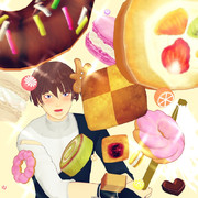 私は石切丸！どこにでも居る普通の神刀さ。加持祈祷していたら突然お菓子が降ってきてしまったんだけど