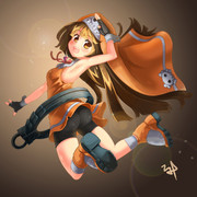 ブリジットのコスプレしたメイちゃん