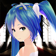 ミクさんと窓から差し込む光