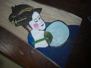 浮世絵 夏の女性