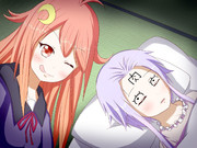 寝ている弥生の顔にラクガキして自撮りしてあげるうーちゃん