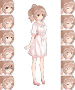 さとうささら立ち絵 表情差分