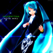 布袋ミクオリジナルアルバム・ネギリズム【MMDジャケットアート】