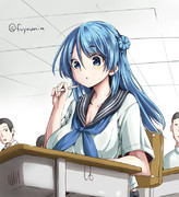 学校での浦風さん