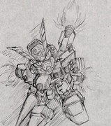 大昔に描いたクロスボーンガンダムX2。