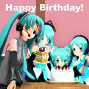 The Beatles - Birthday【MMDレコード・CDジャケットアート選手権】