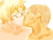 二人は幸せなキスをして仲直り