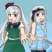 ロングヘア兄妹