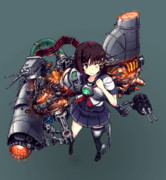 暁の水平線に勝利を刻む為の装備をした古鷹