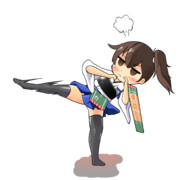 回し蹴り ニコニコ静画 イラスト