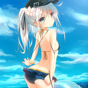 水着パーカー ニコニコ静画 イラスト