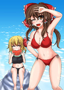 暑い日は水浴び