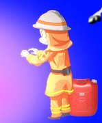 消防士と化したSZK