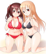 うまるちゃんと海老名ちゃん