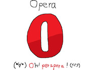 "Opera"のロゴを本気で描いてみた