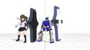 【MMDガンダム】ジムガードカスタムの盾（戦場の絆ver）【MMDアクセサリー配布】