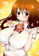 うまるちゃんとエビ乳