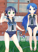 【艦これ】水遊び【さみすず】