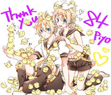 RTされた数だけ推しキャラにひよこを乗せる