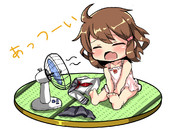 雷「あっつーーい」