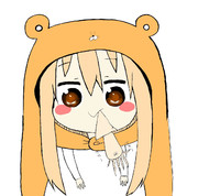 スルメを食べるうまる