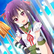 立て膝 ニコニコ静画 イラスト