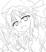 レミリア塗り絵用線画