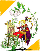 絵を描くケフカさん