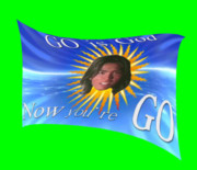 はためくGOの旗.gif