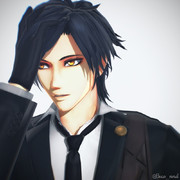 多分鏡を見て髪を整えているんだろう