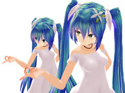 ミクさんとちびミクさんに「ハイファイレイバー」を踊ってもらってます。