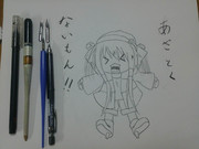 【支援絵】あざとくないもん‼(アナログバージョン)