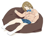 人を駄目にするソファかな子