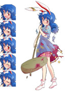 やられ清蘭立ち絵 表情差分