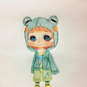 カエルパーカー ニコニコ静画 イラスト