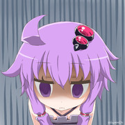 目が死んでるゆかりん。