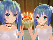 「祝8周年初音ミク」（ベタですけどプレート書いてもらいました）