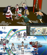 （反撃ｒｙ）E-6メンバー（MMD艦これ）